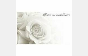 CONDOLÉANCES