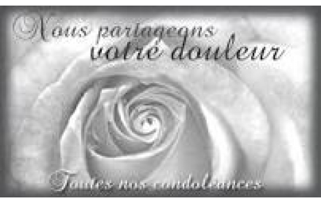 CONDOLEANCES