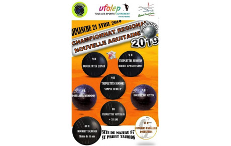 LES RESULTATS - UFOLEP CHAMPIONNAT REGIONAL 21 AVRIL