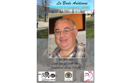 UNE REUSSITE !!!! FFPJP DOUBLETTE MIXTE 1er Souvenir Jean-Claude CHATEAU...UN PLATEAU EXCEPTIONNEL pour une 1ère